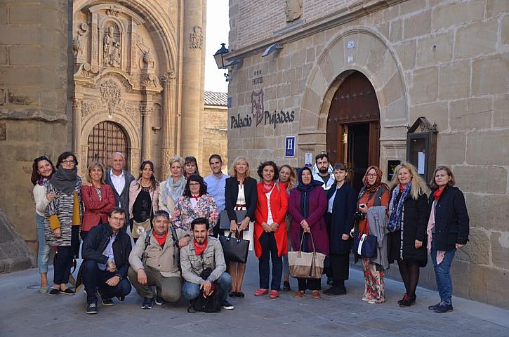 Representantes del ayuntamiento de Viana recibieron al grupo de trabajo TEACHCOM
