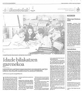 IDAZLE BILAKATZEN GARENEKOA