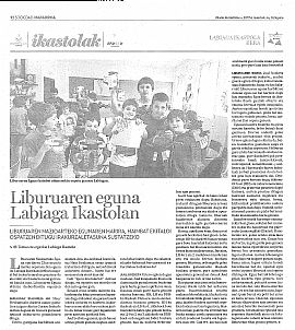 LIBURUAREN EGUNA, LABIAGA IKASTOLAN