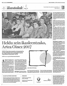 HELDU ZEIN IKASLEENTZAKO, ARTEA OINEZ 2017