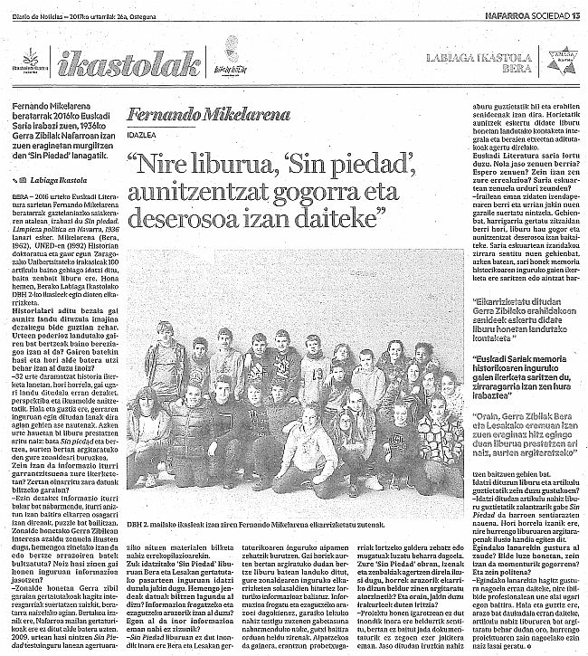 NIRE LIBURUA, SIN PIEDAD, AUNITZENTZAT GOGORRA ETA DESEROSOA IZAN DAITEKE